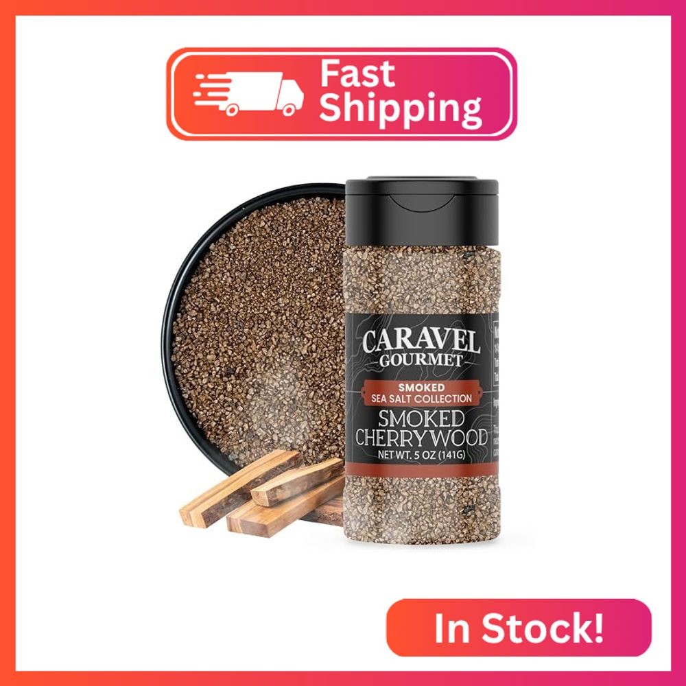 Smoked Cherrywood Sea Salt for Cooking and Grilling – Cold Smoked Salt with Robu