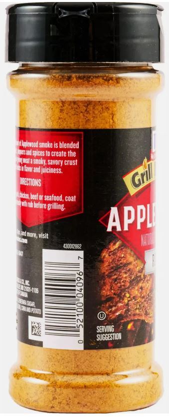 2 GRILL MATES McCormick APPLEWOOD DRY RUB Seasoning Spice Mix 6 oz ea BB 2026