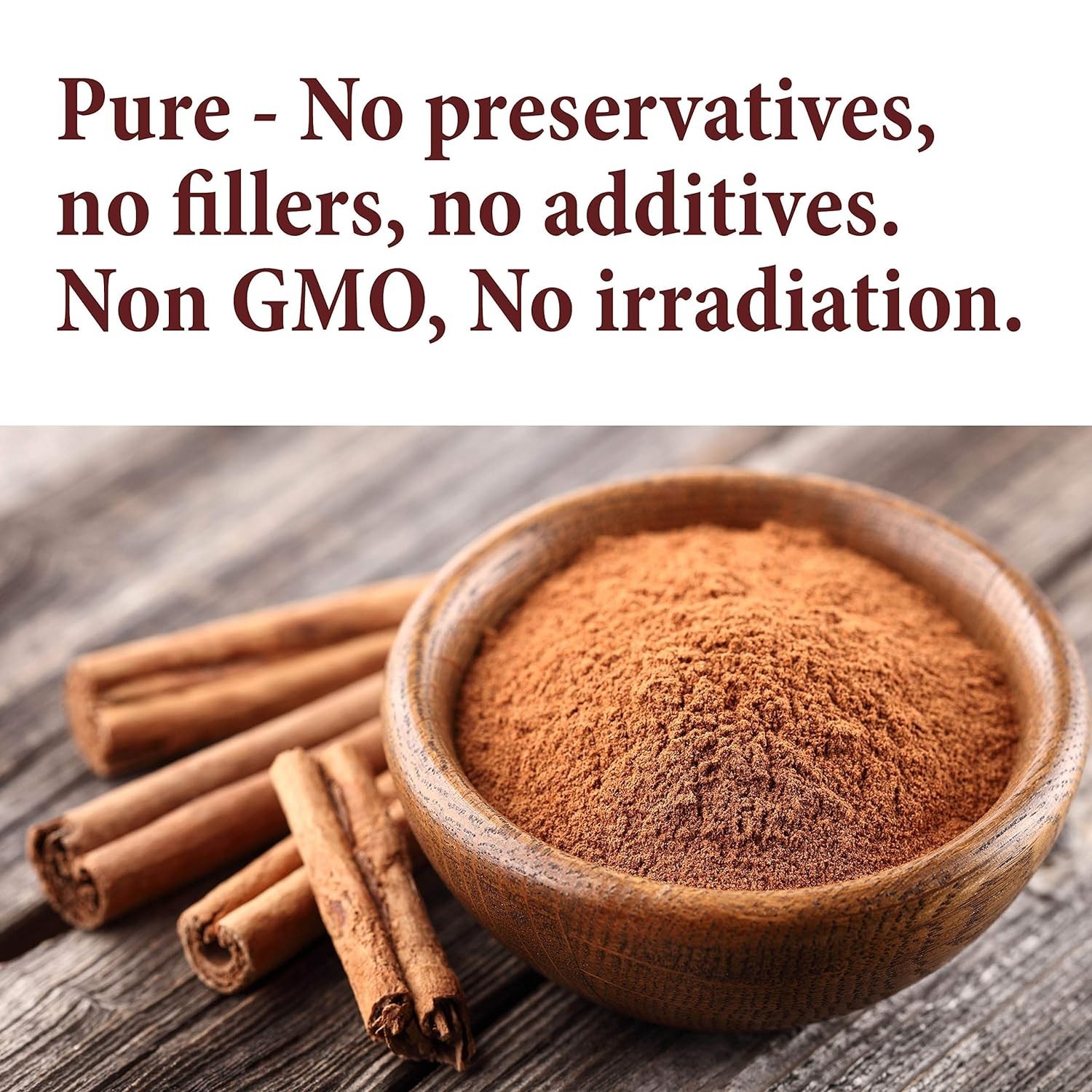 8 oz Non-GMO Ground Cinnamon Powder – Perfect for Baking and Cooking
