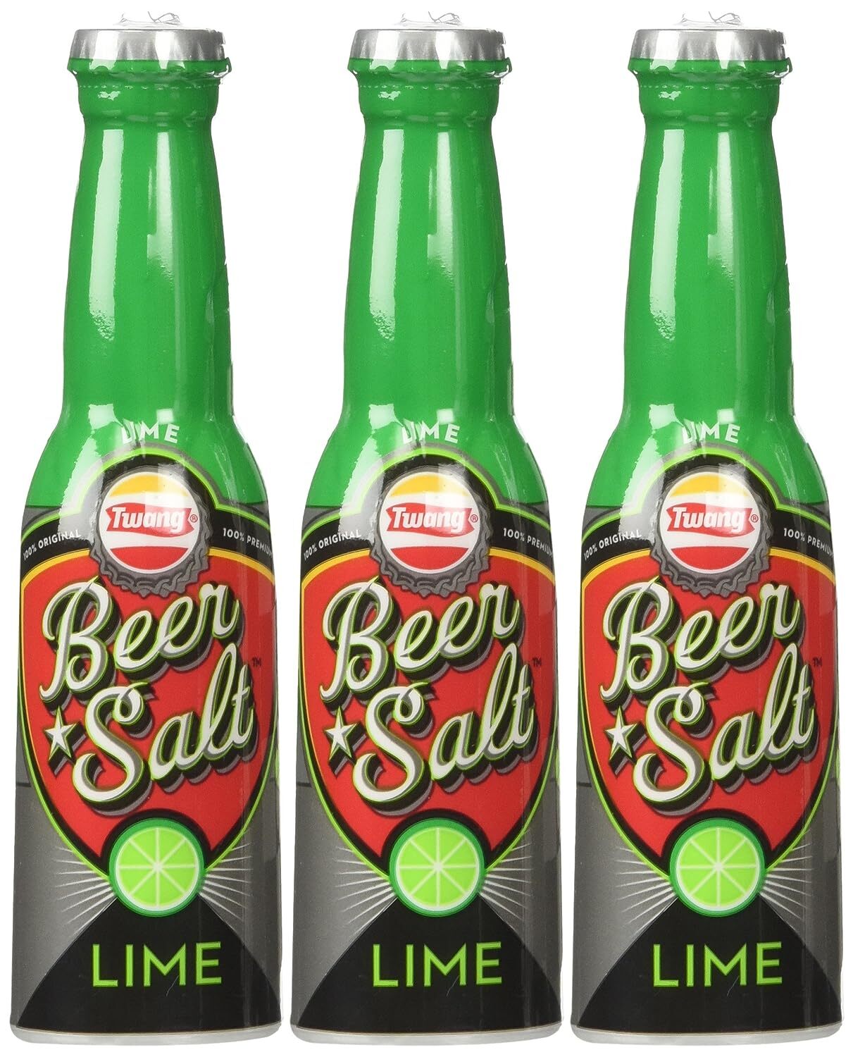 Sal De Cerveza Con Sabor, Lima, Botellas De 1,4 Onzas (Paquete De 3)