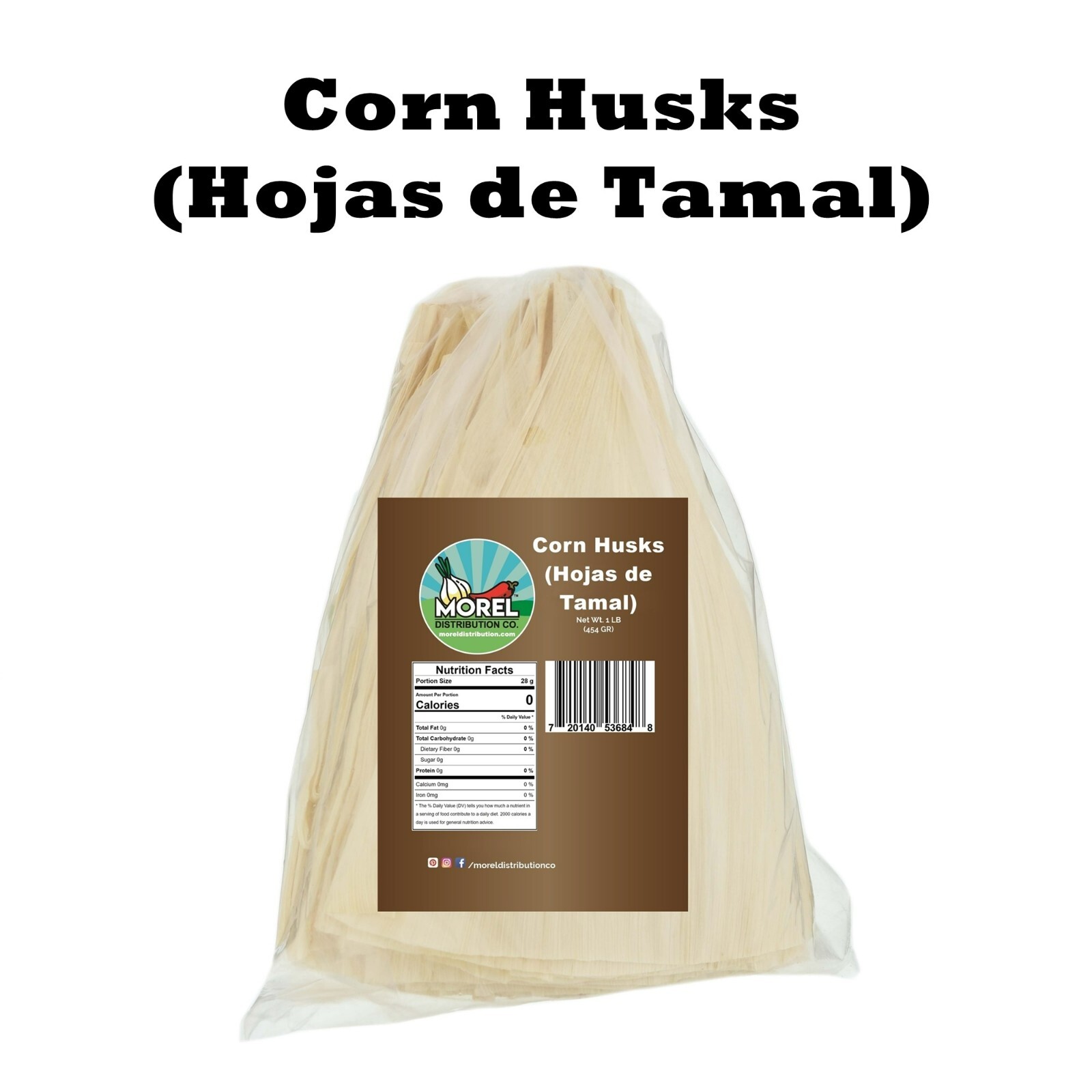 Corn Husks for Tamales, Hojas de Tamal Natural 1 lb