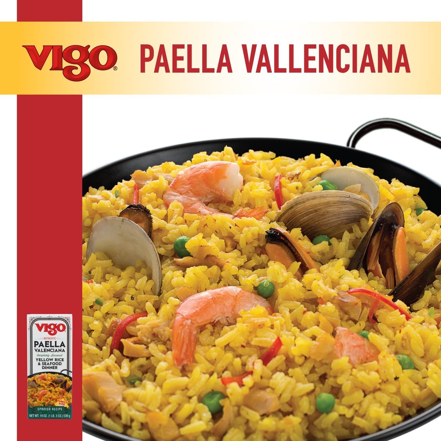 Paella Valenciana Rice Mix Pack of 6 Traditional Spanish Seafood Meal