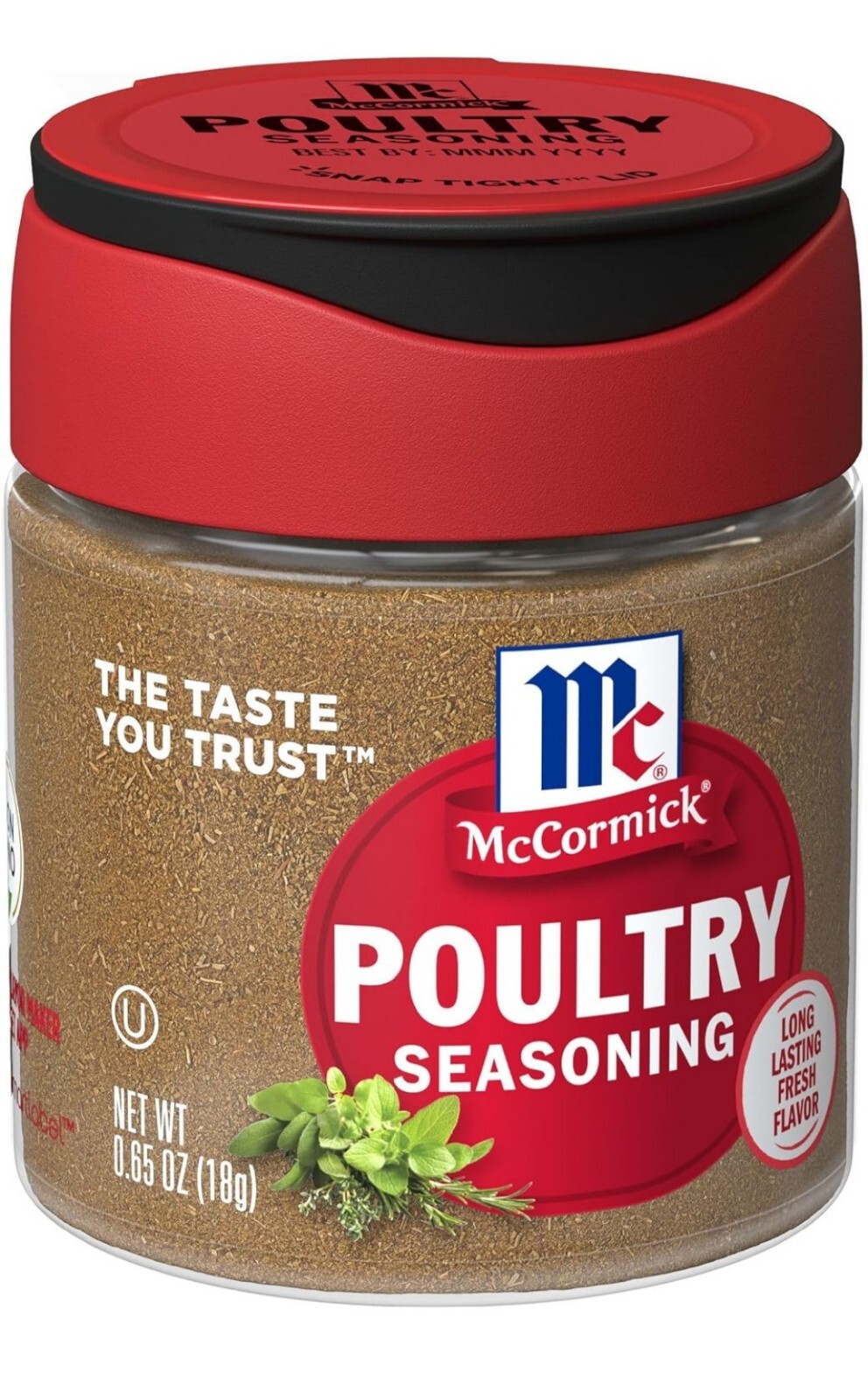 McCormick Poultry Seasoning, 0.65 oz (Pack of 6) EXP 7/14/27