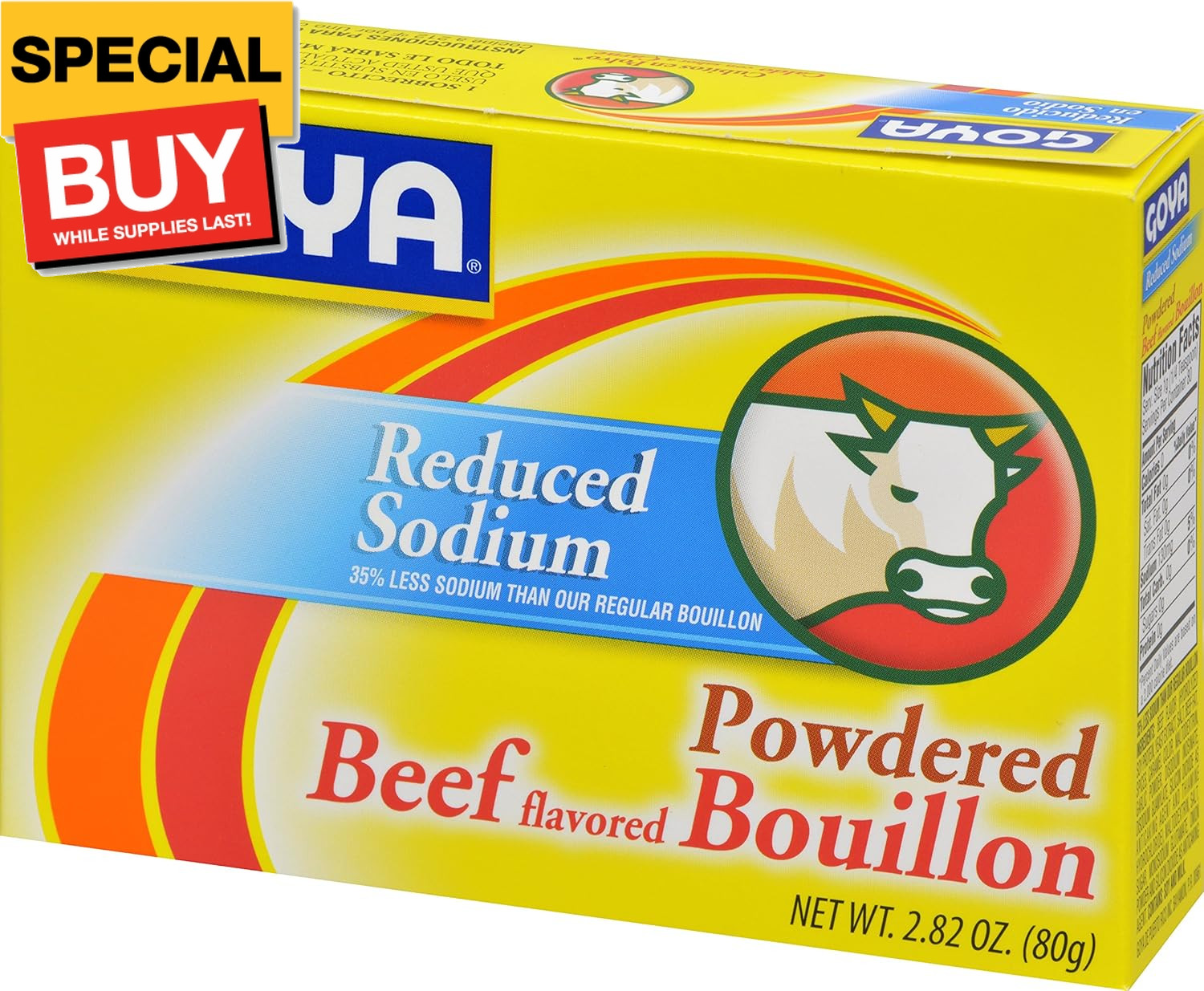 Foods Beef Bouillon Reduced Sodium, 2.82 Ounce