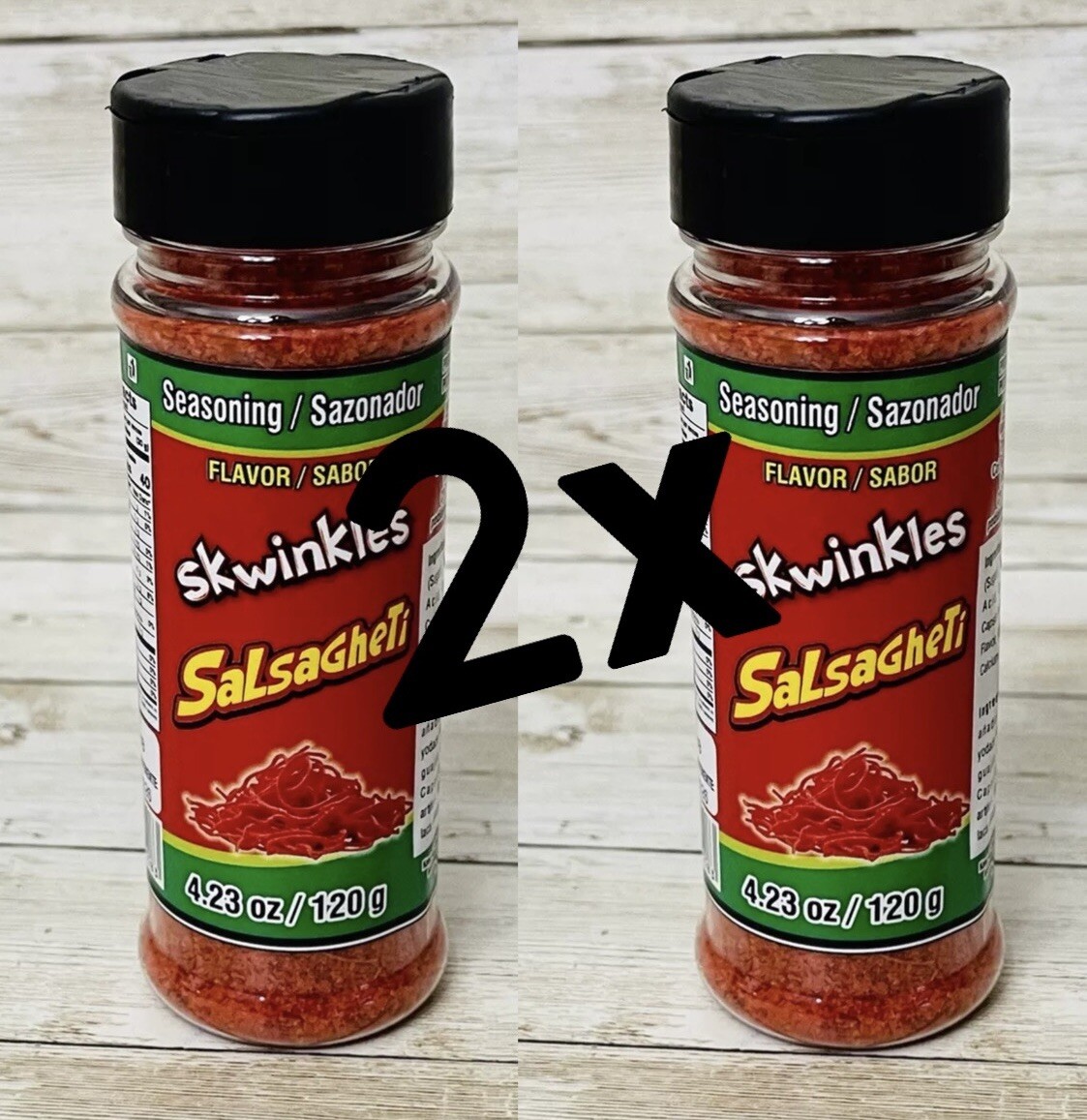 2x Swinkles Salsagheti Chilli Powder Seasoning 2x Polvo Chilito Sasonador