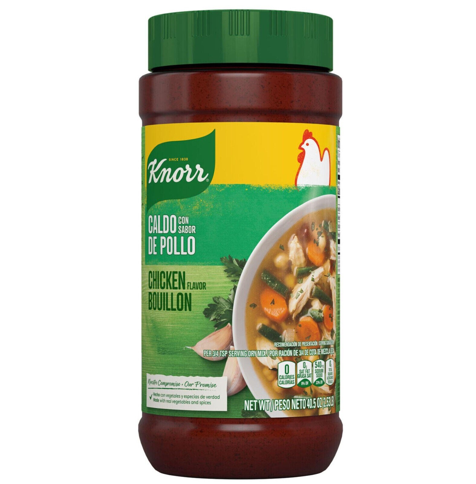 Knorr Granulated Chicken Flavor Bouillon Powder 40.5 oz ( Pack of 6 ) ~4/15/2025