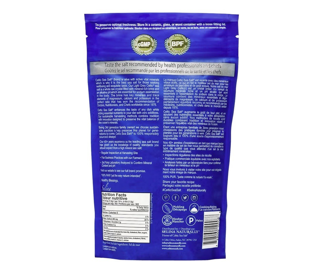 Celtic Sea Salt Light Grey Celtic Vital Mineral Blend – 454g