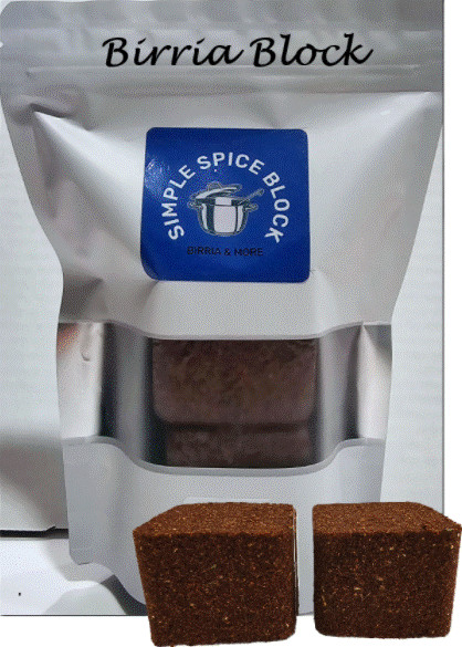 Birria-Block 2/PK SimpleSpiceBlock of herbs & spices, make Birria EZ & Fast.