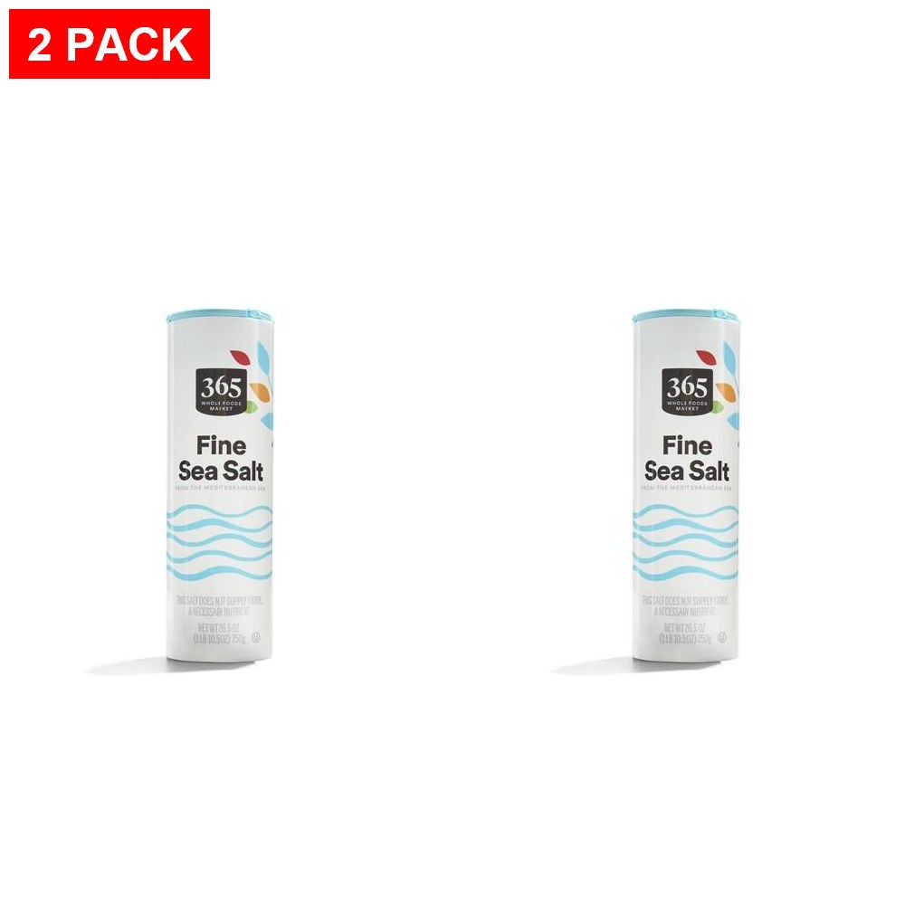 Whole Foods Market, Sea Salt Fine, 26.5 Oz – Pack Of 2