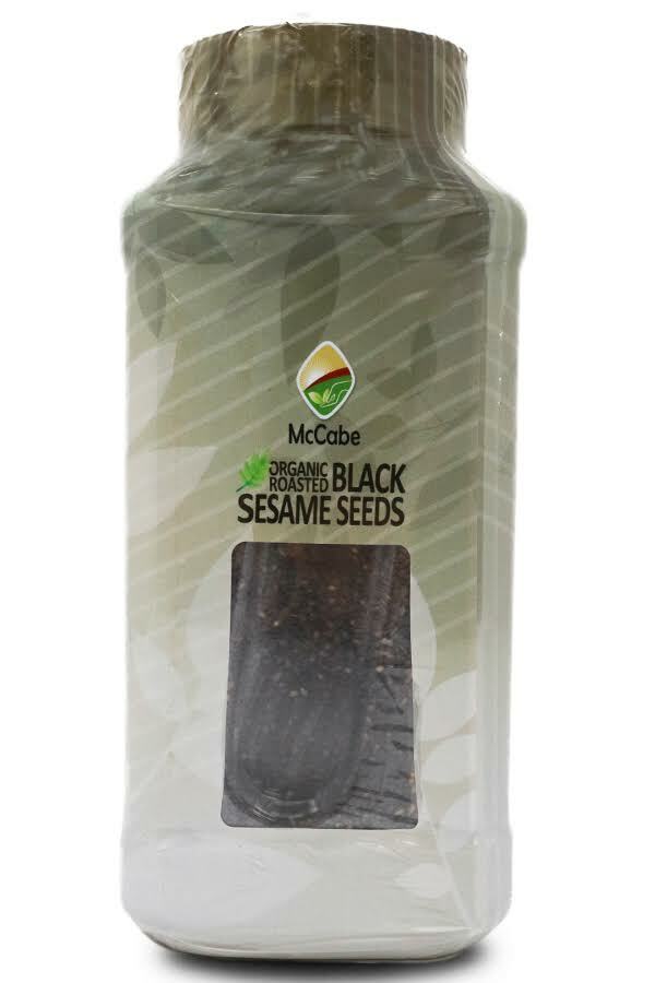 McCabe ORGANIC Roasted Black Sesame, 16oz, USDA & CCOF Organic Certified