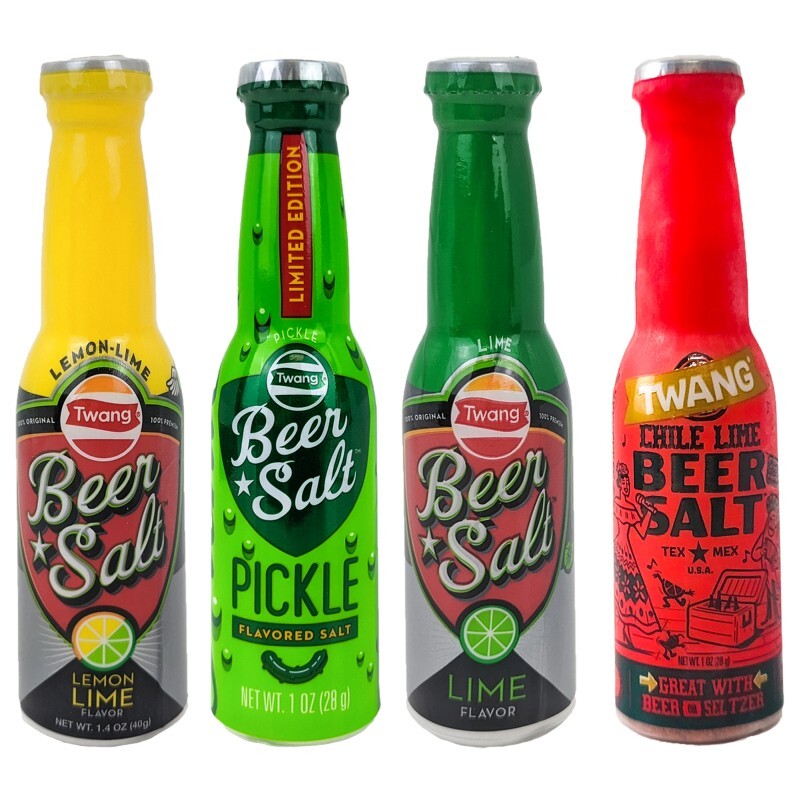 Twang Beer Salts 4 Ct Sampler Pack – Lime Lemon Lime Pickle Chile Lime