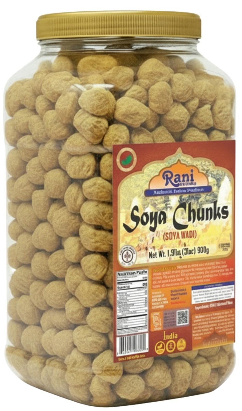 Rani Soya Chunks Nuggets (High Protien) Vadi, 31oz (1.9lbs) 900g