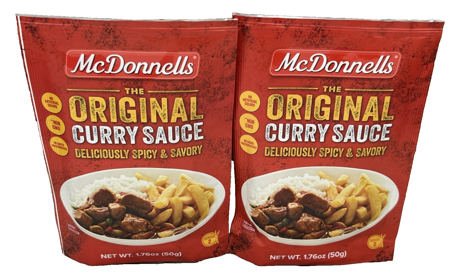 McDonnell’s Original Curry Sauce Spicy & Savory Mix 1.76 oz (2 Pack)