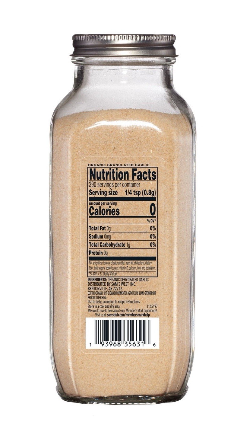Member’s Mark Organic Granulated Garlic, 11 oz.