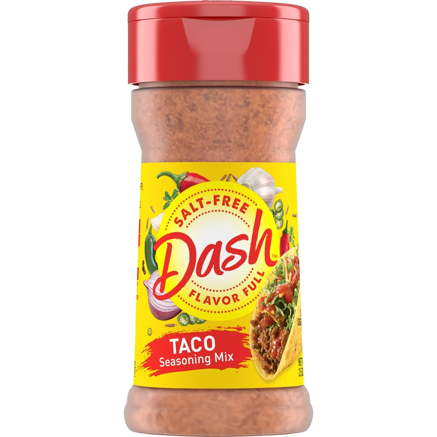 Dash Salt-Free Seasoning Blend, Tomato, Basil and Garlic, 2 Ounce (Pack of 8)