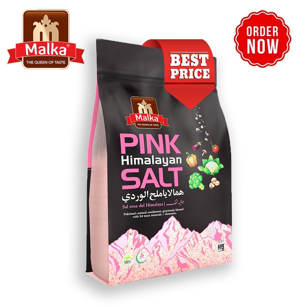 Malka Himalayan Pink Salt, Shaker, Salt & Pepper Grinder 2lb 4lb 500g 1PK 2PK