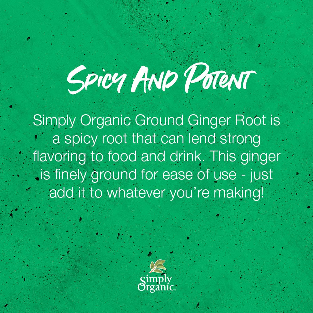 , Ground Ginger, Organic, 1.64 Oz