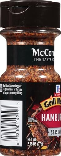 McCormick Grill Mates Hamburger Seasoning, 2.75 oz Ounce (Pack of 1)