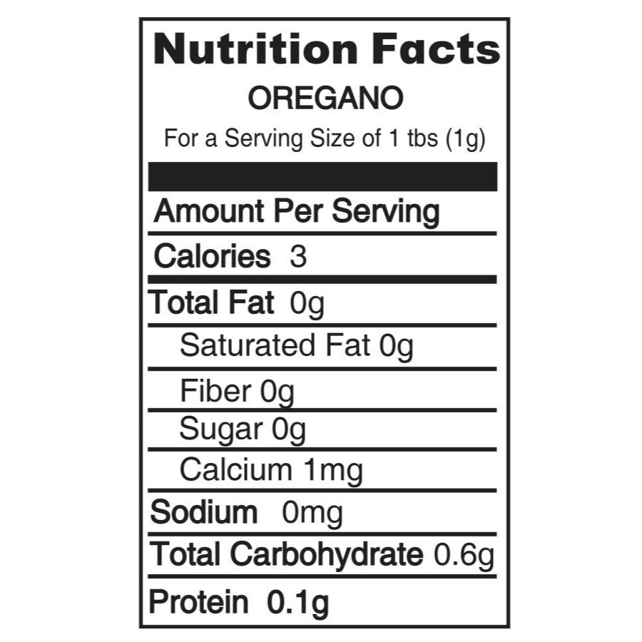 Oregano Flakes Dried Herb Seasoning Bottle 30g Natural Aromatic Herbal Spice