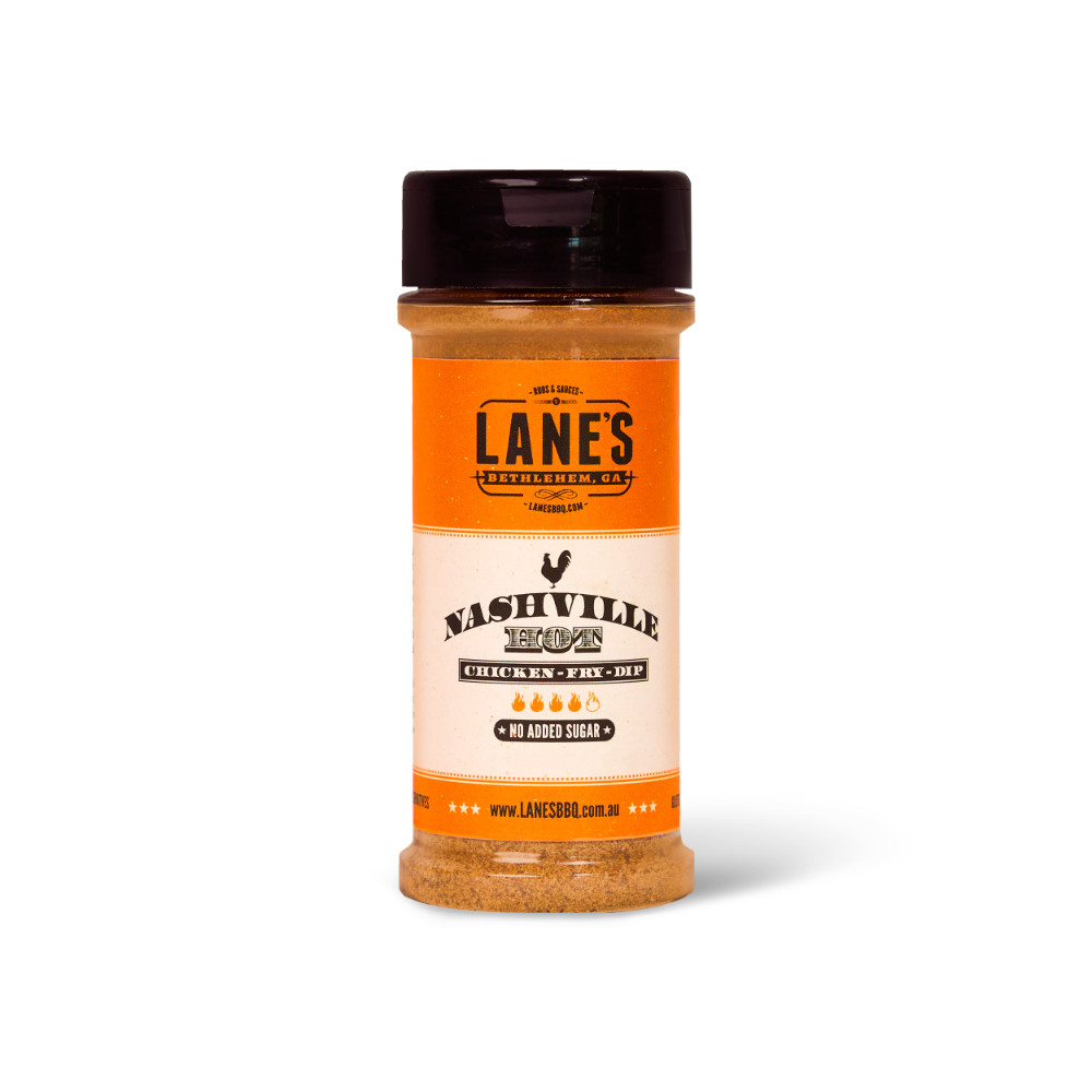 Lane’s Nashville HotSmall Shaker Size BBQ Rub Seasoning 89 grams