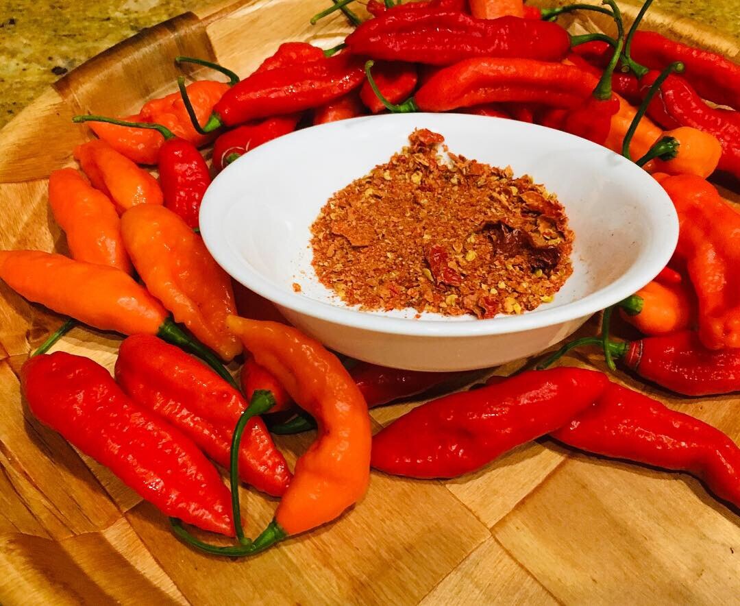 SUPER HOT Pepper Flakes Ghost, Carolina Reaper etc- 2 oz shaker bottle