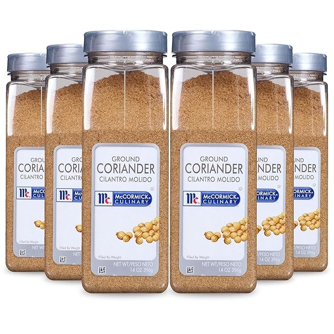 Ground Coriander Powder 14 Ounce Pack of 6 Kosher No MSG Spice Seasoning