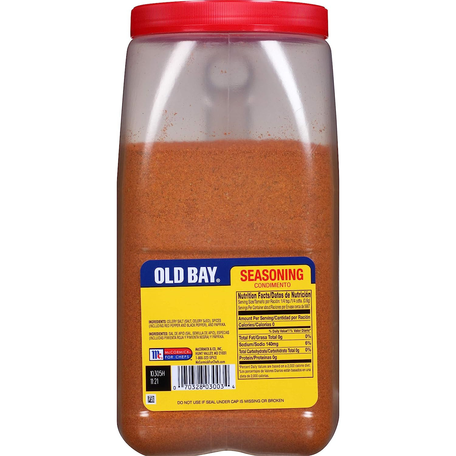 OLD BAY Seasoning, 7.5 lb – One 7.5 Pound Container of OLD BAY All-Purpose for