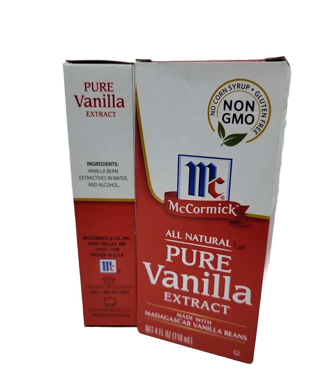 McCormick All Natural Pure Vanilla Extract 4oz each (2 pack) Total of 8 oz.