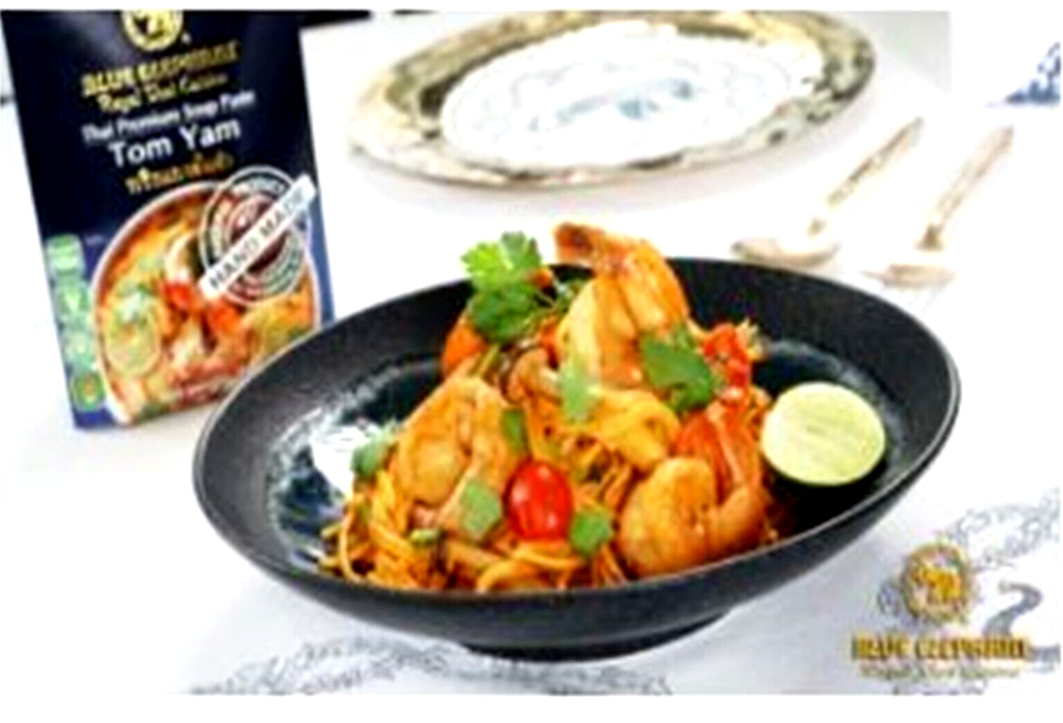 6 x Blue Elephant Tom yam chilli paste 70g.Natural Product No Preservatives