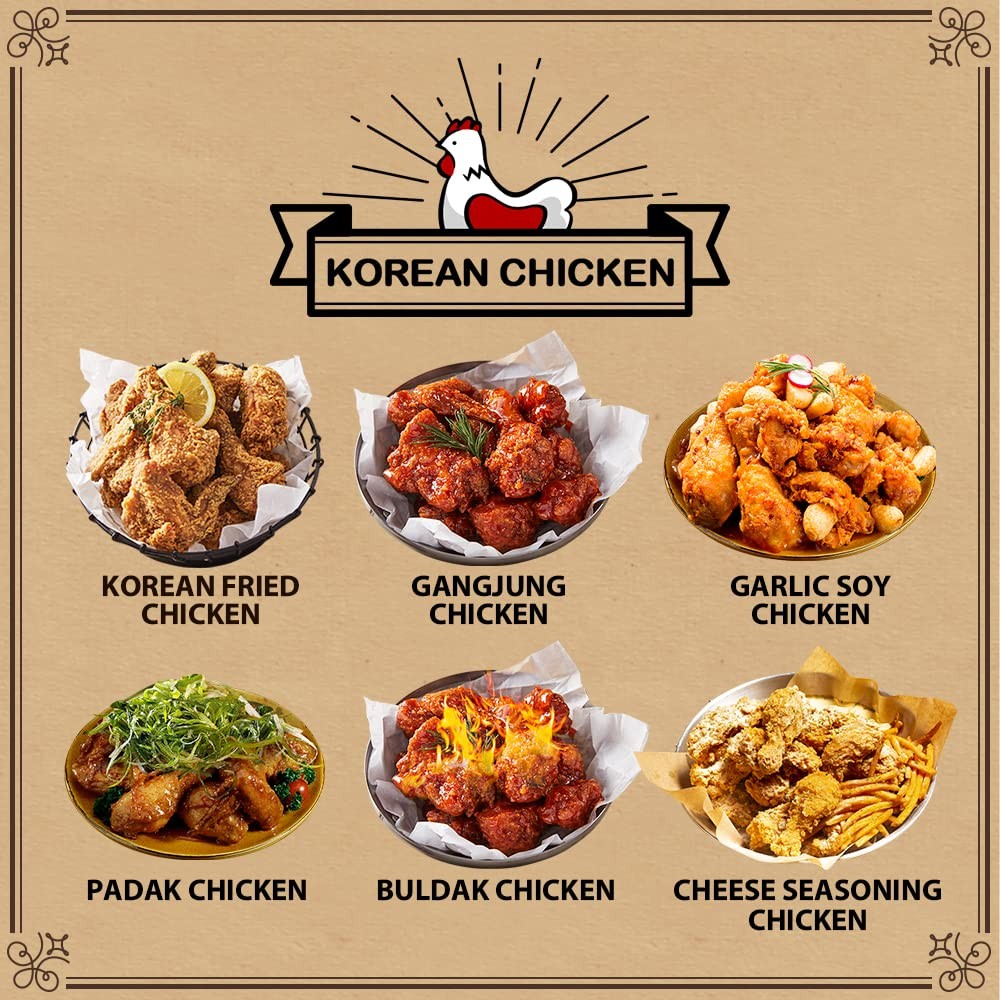 Foodrella Korean Taste Crispy Fried Chicken Crispy Batter Mix, Frying Powder …
