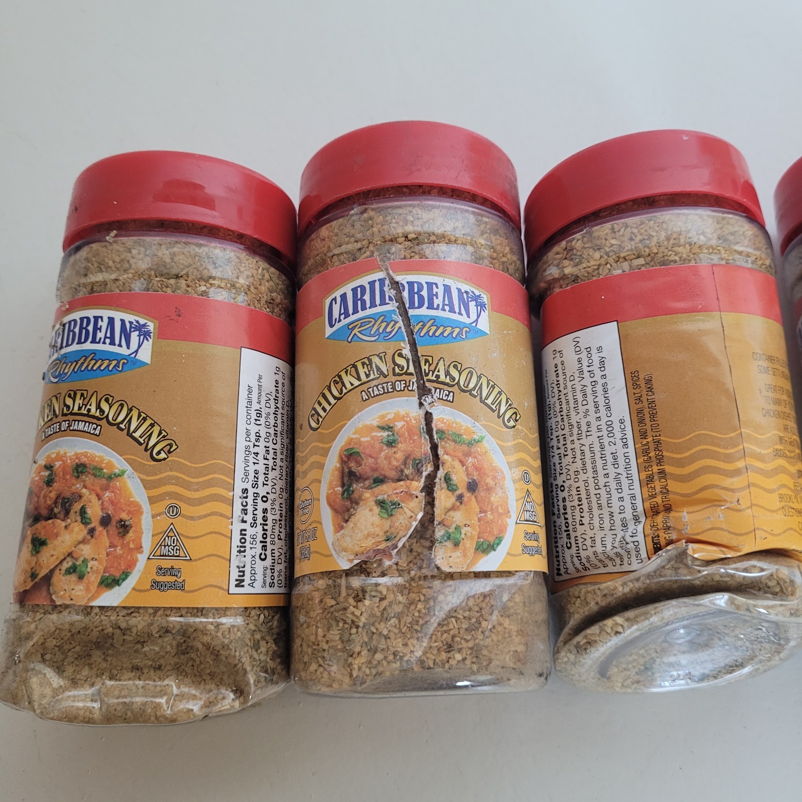 2 – CRUSHED SMASHED Caribbean Rhythms Chicken Seasoning 5.5 oz Rub jerk Spice