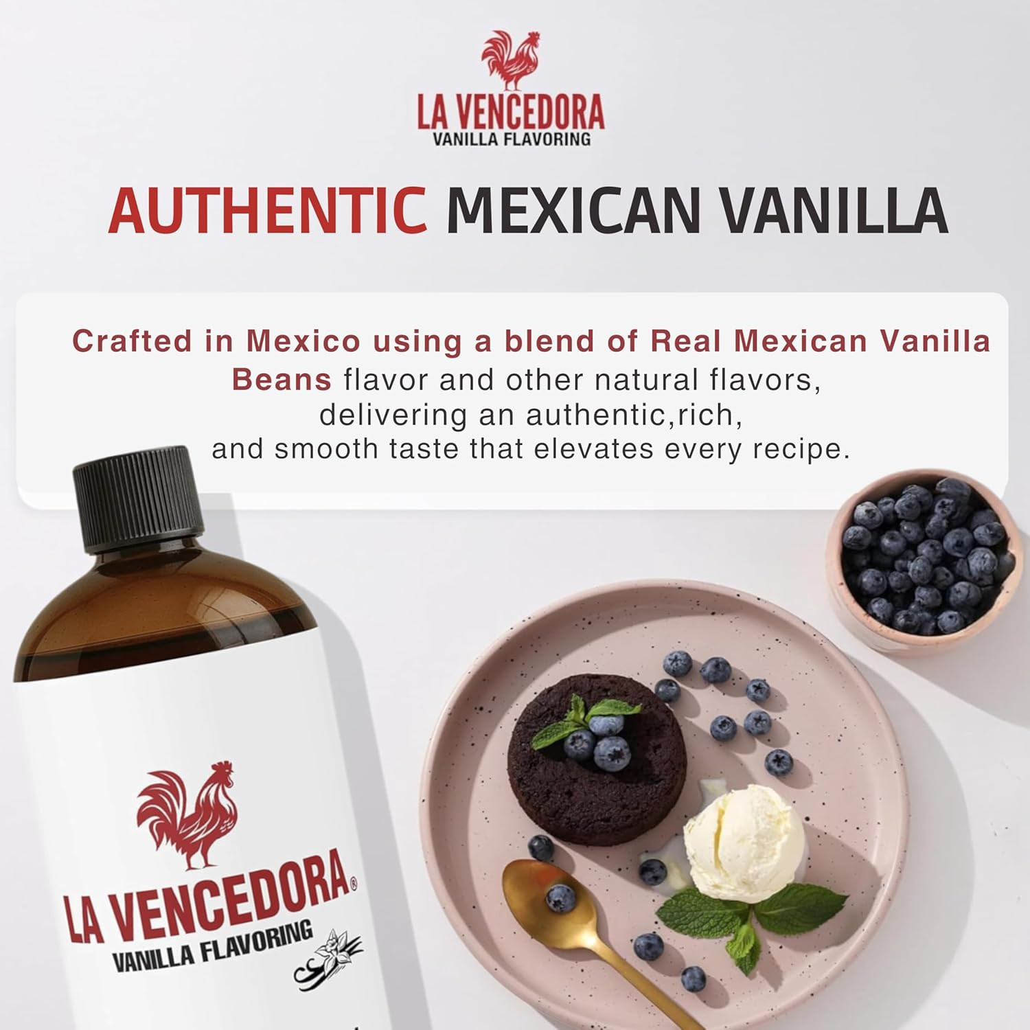 Mexican Vanilla – Large 32Oz Bottles (Pack of 2) – Traditional Vanilla Flavoring