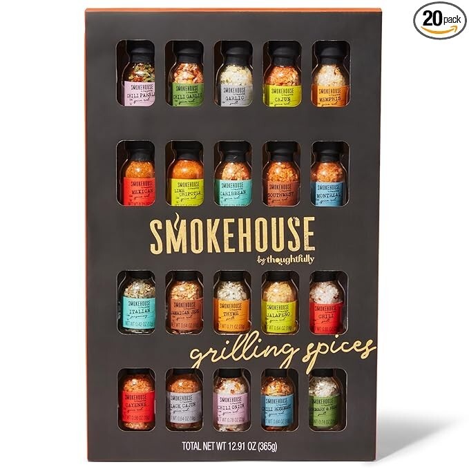 Smokehouse by Thoughtfully Ultimate Grilling Spice Set, Grill Seasoning Gift Set