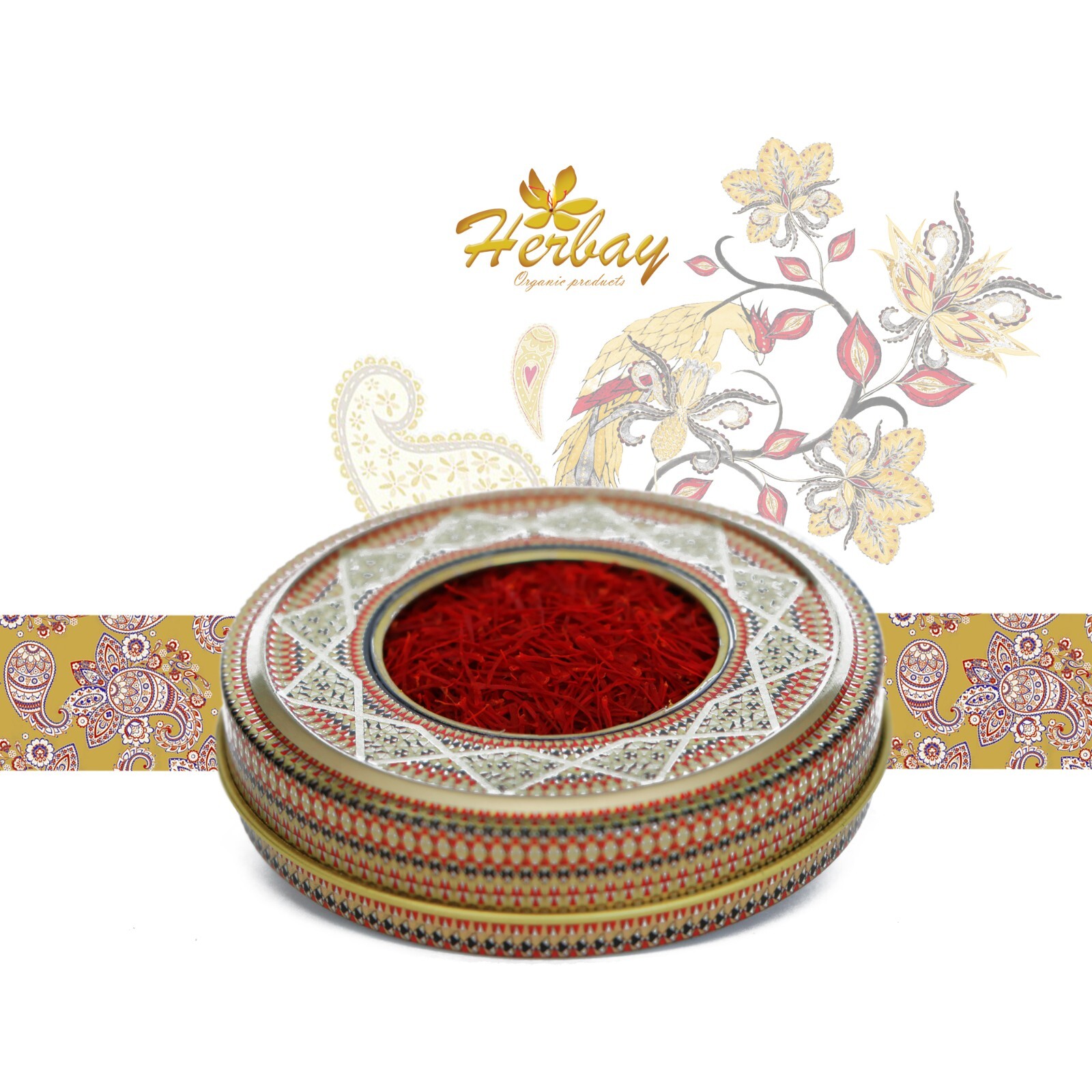 Herbay Saffron, Finest Pure Premium Super-Negin Saffron Spice 5 grams Khatam