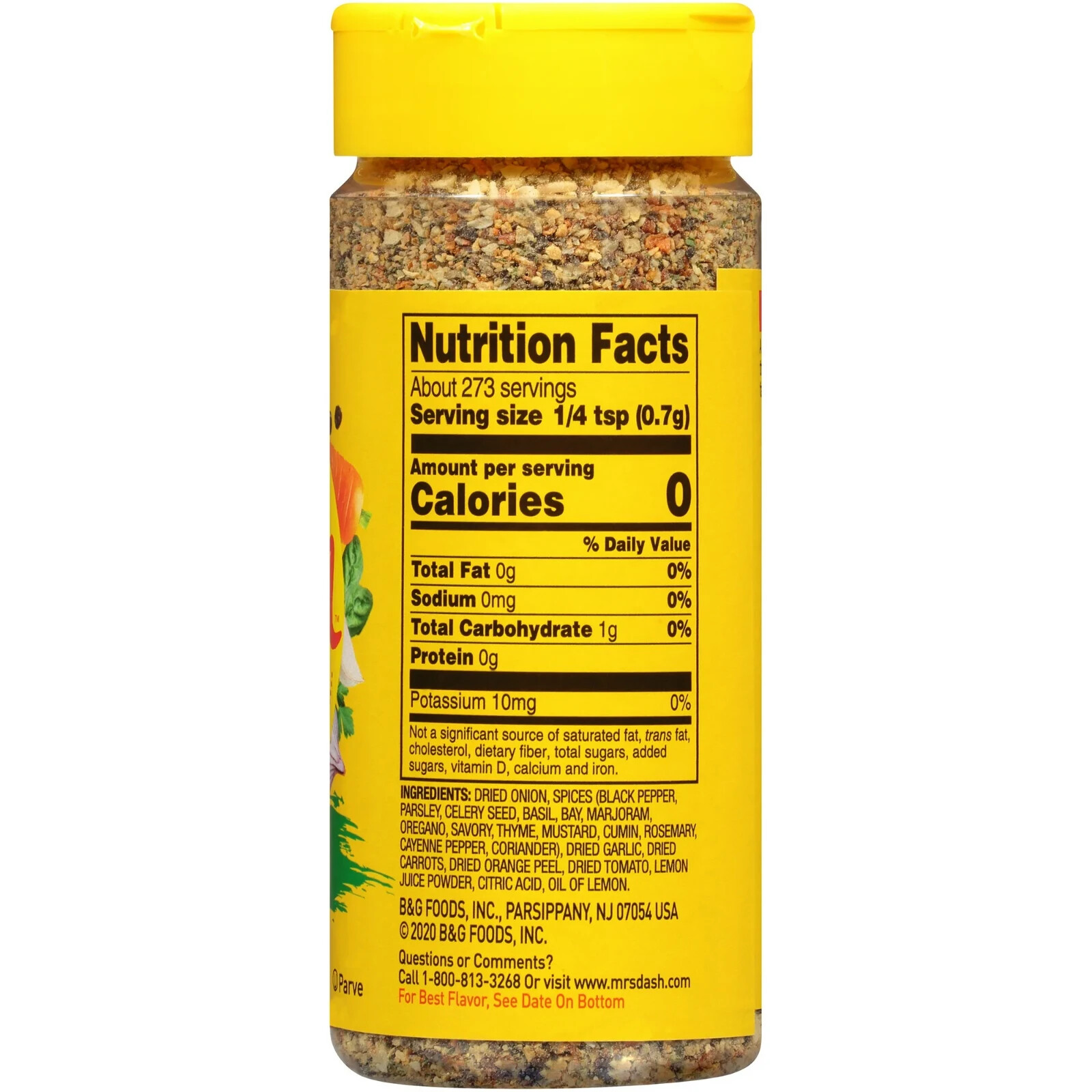 Dash Original Salt-Free Seasoning Blend, 4 Pack, Size 6.75 oz Shakers