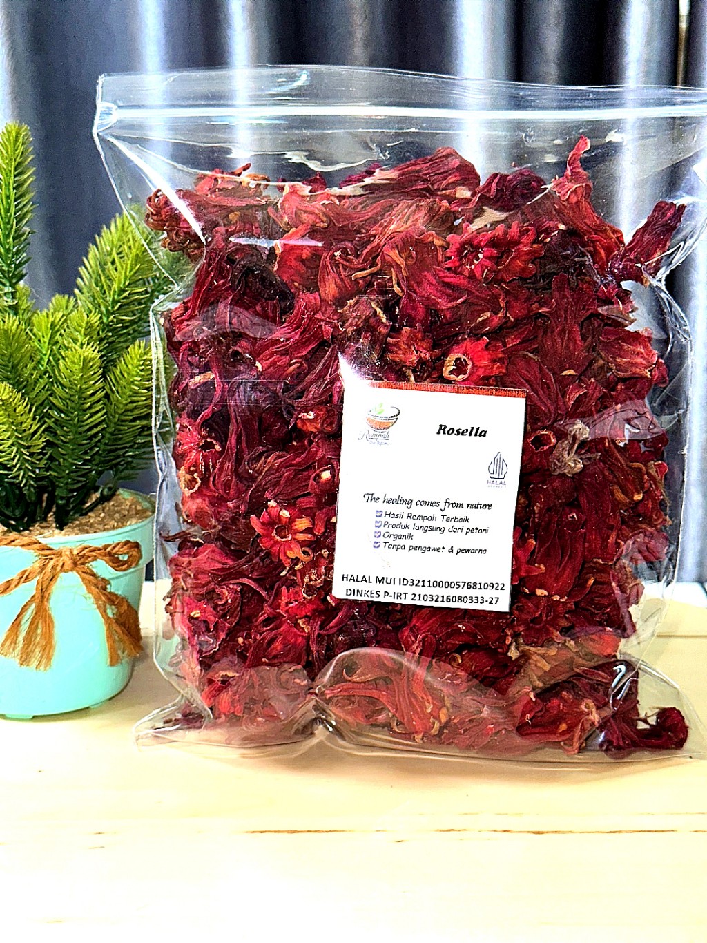Dried Roselle Flower Tea 100g Hibiscus Herbal Infusion Loose Dried Petals Mix