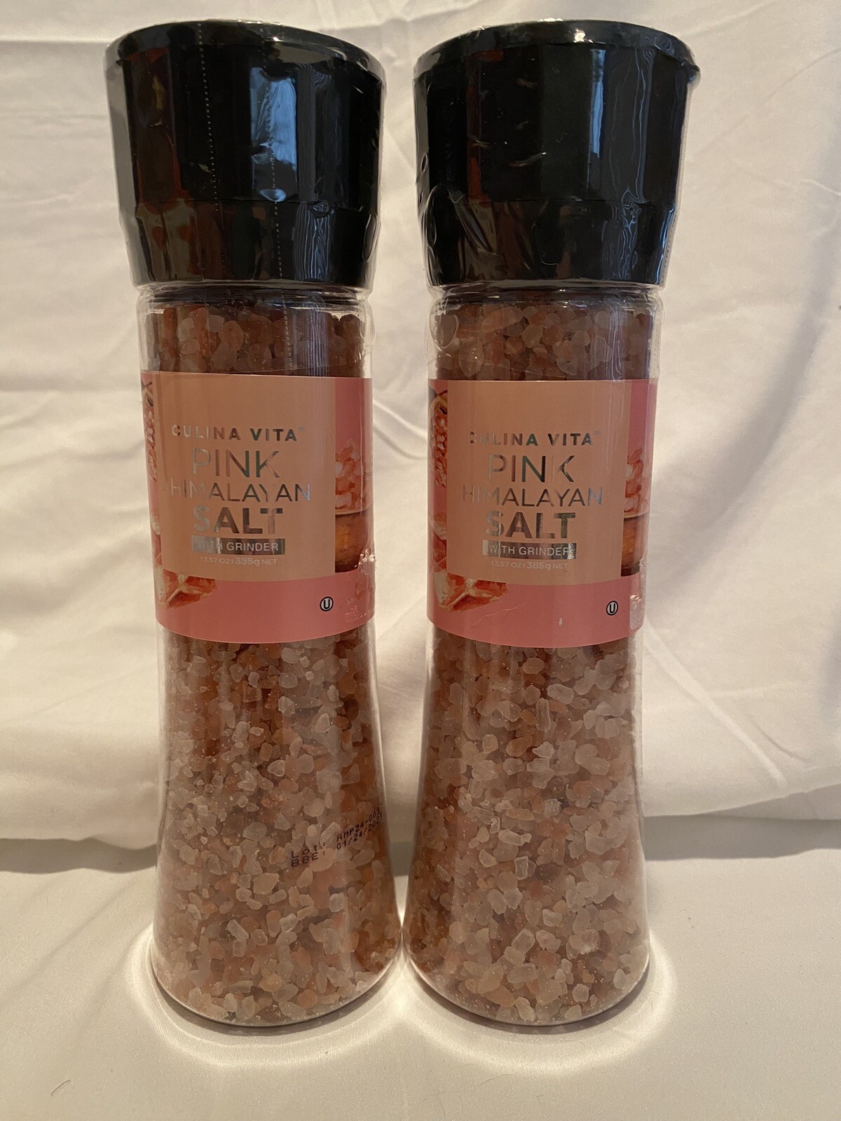 Two Pink Himalayan Sea Salt W/Grinder By Culina Vita 13.57 Oz EA Course Finish