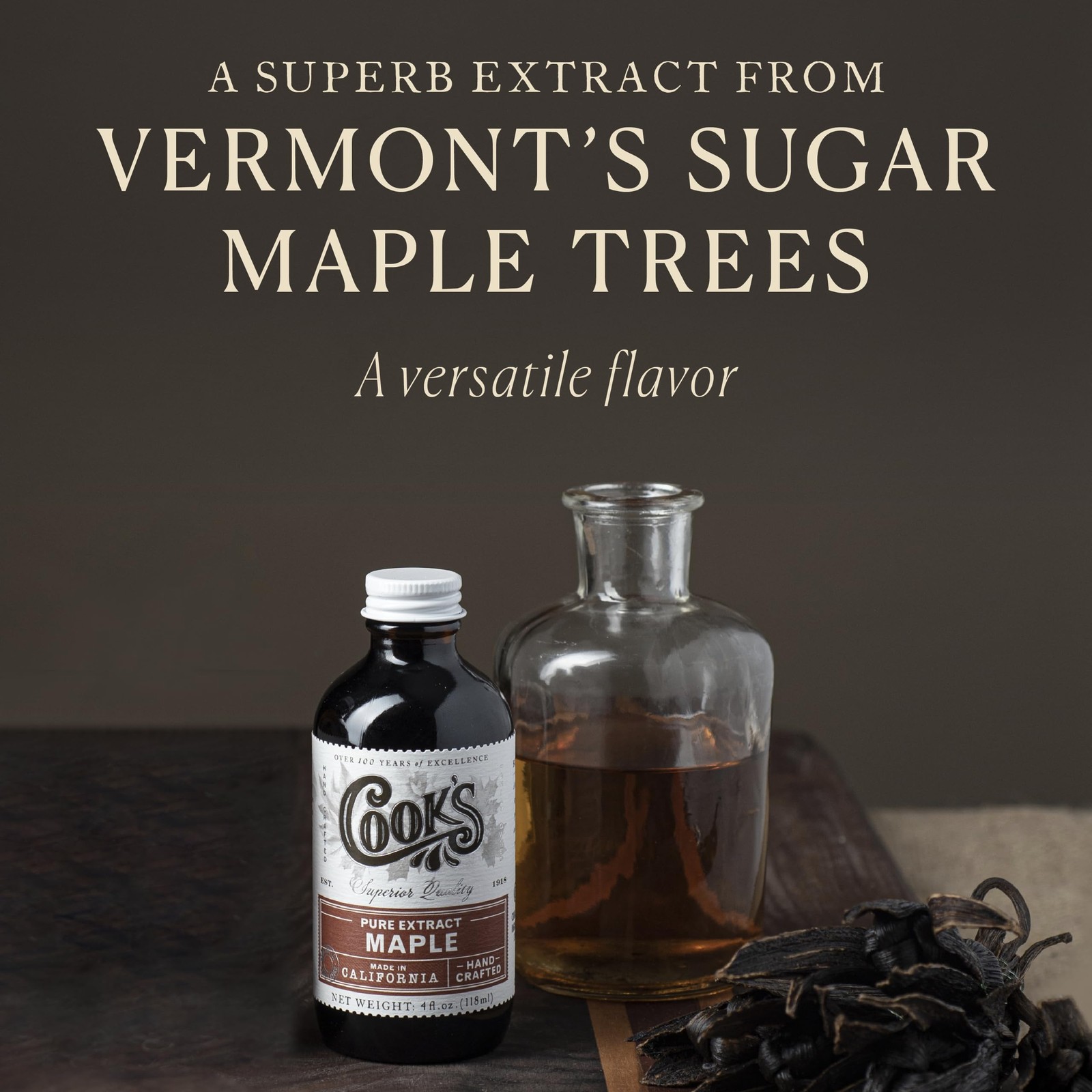 Pure Maple Extract – All Natural Premium Maple Sap, 4 oz from Vermont