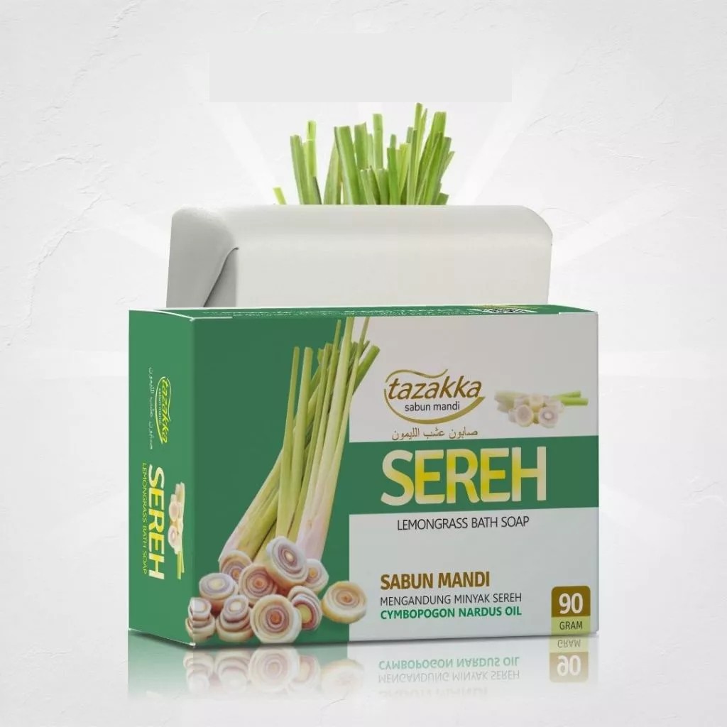 Lemongrass Bath Bar Soap 4 x 90g Fresh Deodorizing Body Cleansing Bar