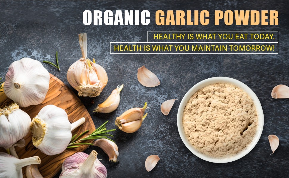 Organic Garlic Powder 8 oz (226g)Non-GMO 100% Raw and Natural