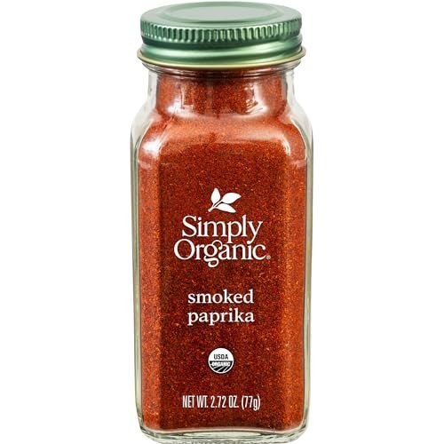 Organic Smoked Paprika 2.72 Ounce Oak Smoked Kosher Ground Spice Bottle for