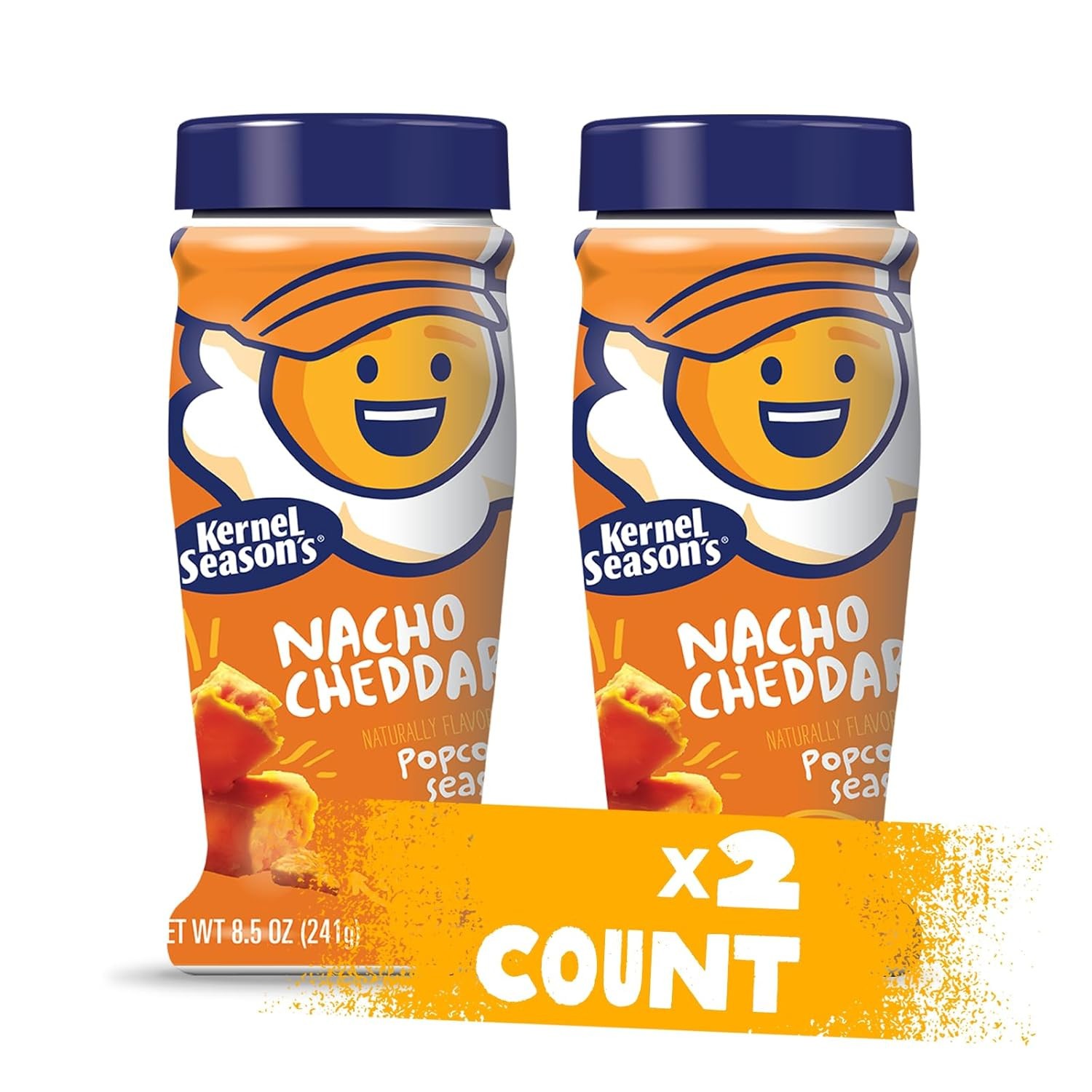 2-KERNEL SEASONS NACHO CHEDDAR POPCORN SEASONING 8.5 OZ EA 07/07/27