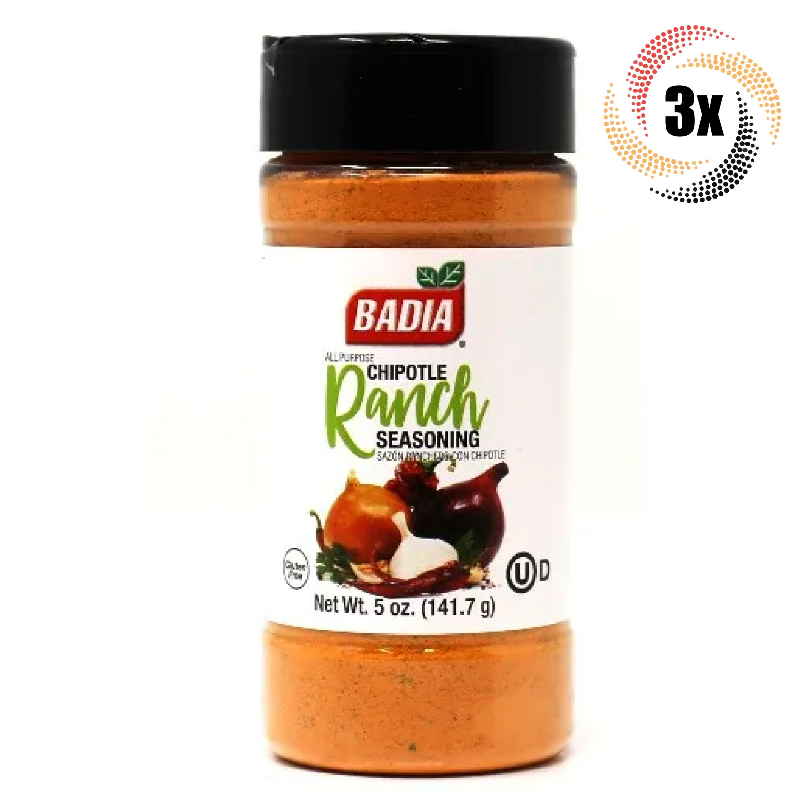 3x Shakers Badia All Purpose Chipotle Ranch Seasoning | 5oz | Gluten Free