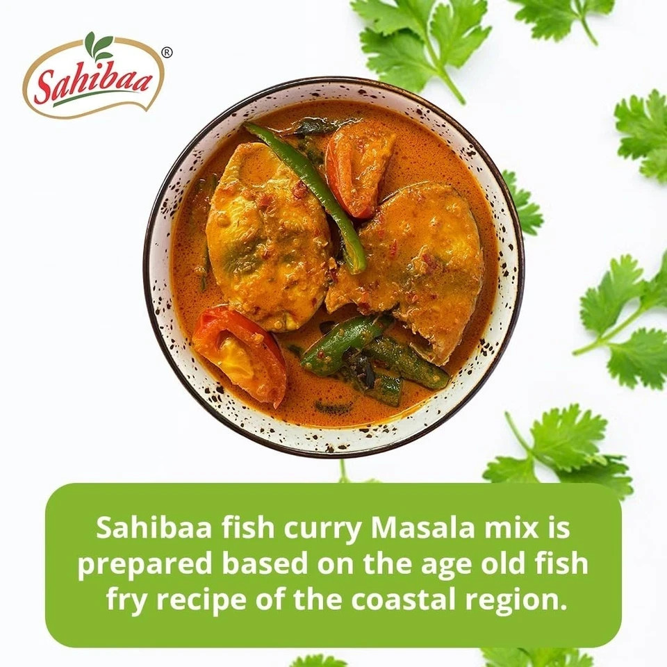 Sahibaa FISH CURRY MASALA POWDER (Pack of 1) | 100 g