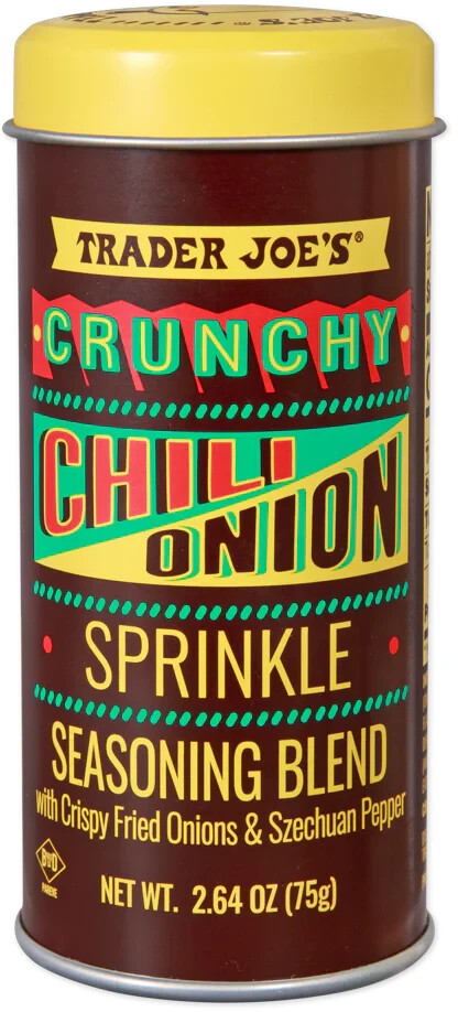 2-Pack Trader Joe’s Crunchy Chili Onion Sprinkle Seasoning Blend 2.64 OZ Each