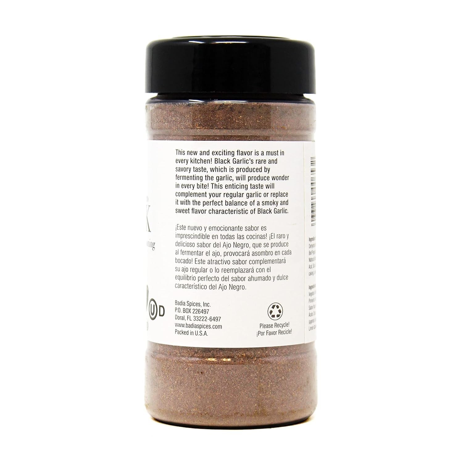 Versatile Black Garlic Seasoning, 6 oz – Rich Flavor for Meat & Seafood