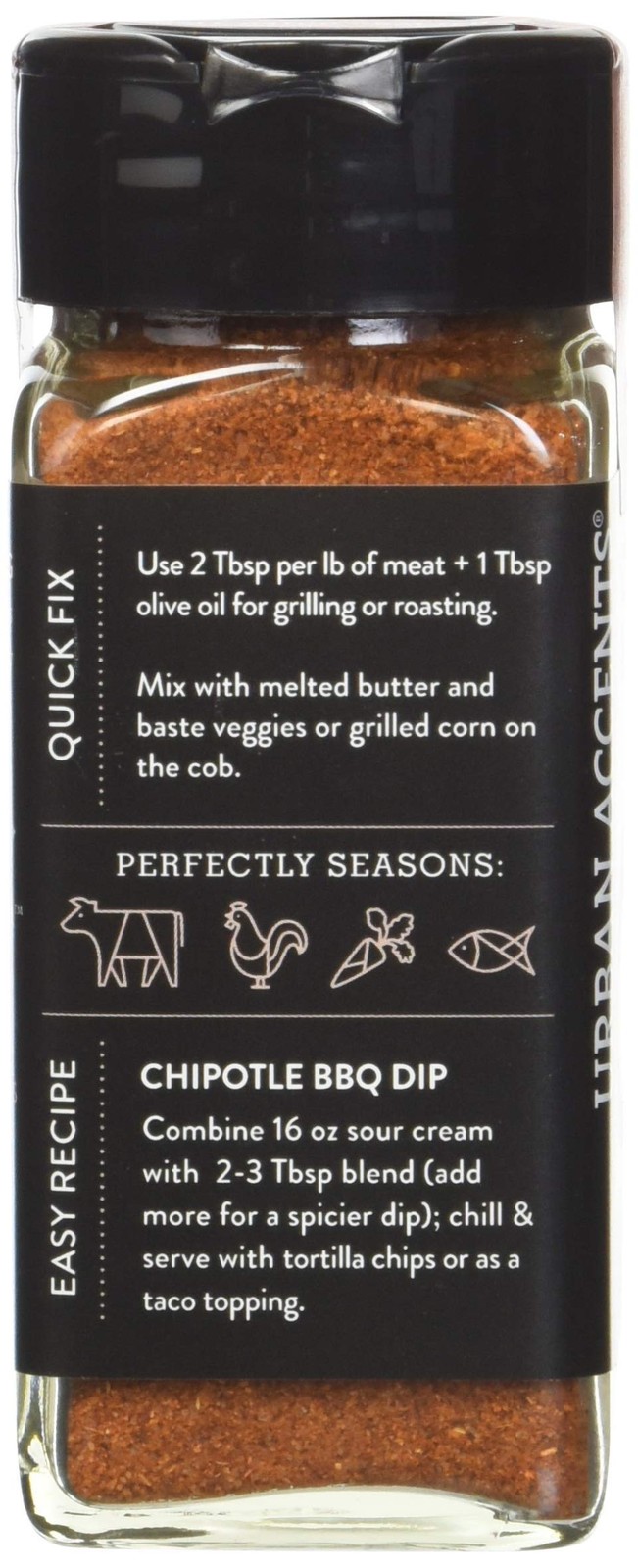 Urban Accents Mesa Rosa Chipotle Southwestern Smoky 3.1 Ounce (Pack of 4)