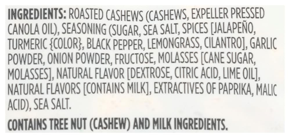 365 Whole Foods Market Thai Curry Cashews 12 Ounce