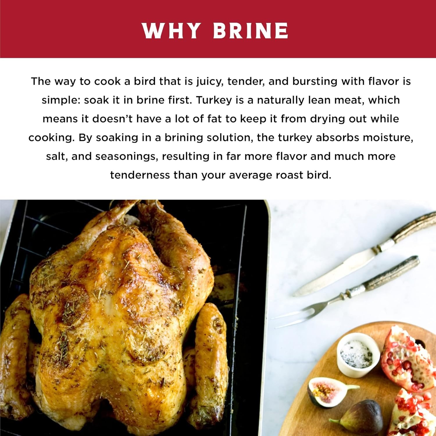 Ultimate Turkey Brining Kit: Natural Herbs, Recipes & Double-Zipper Bag Included