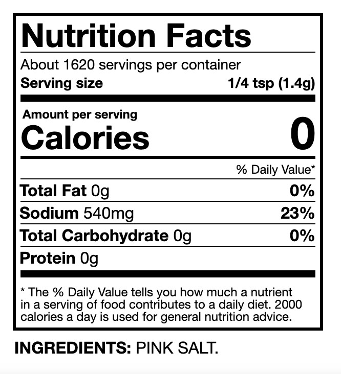Wellsley Farms Fine Himalayan Pink Salt, 5 lbs Gourmet Spice